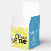 Happy Bee First Birthday Favor Box 2x2 Geschenkschachtel (Geöffnet)