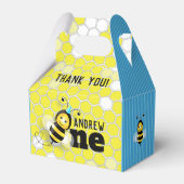 Happy Bee First Birthday Gable Box Geschenkschachtel (Vorderseite)