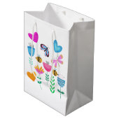 Happy Bee Garden Mittlere Geschenktüte (Vorderseite Schrägansicht)