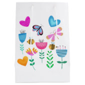 Happy Bee Garden Mittlere Geschenktüte (Rückseite)