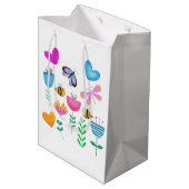 Happy Bee Garden Mittlere Geschenktüte (Rückseite Schrägansicht)