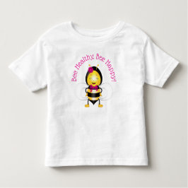 Happy Bee Girl Kleinkind T - Shirt
