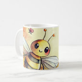 Happy Bee Kaffeetasse (Vorderseite Links)
