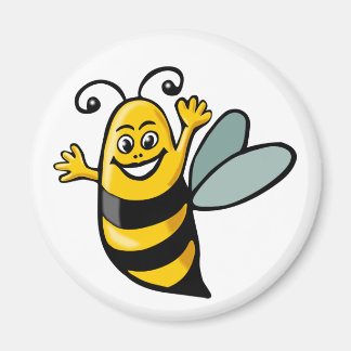Happy Bee Magnet