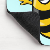 Happy Bee - Maßgeschneidert Mousepad (Ecke)
