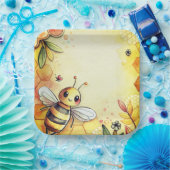 Happy Bee Pappteller (Party)