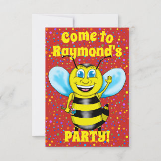 Happy Bee Party Einladung