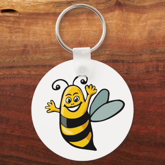 Happy Bee Schlüsselanhänger (Vorderseite)