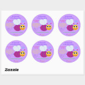 Happy Bee Sticker - groß (Blatt)