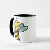 Happy Bee Tasse (Vorderseite Links)