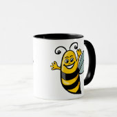 Happy Bee Tasse (VorderseiteRechts)