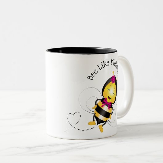 Happy Bee Tasse (Links & rechts) (VorderseiteRechts)