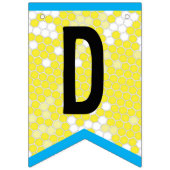 Happy Bee Theme Birthday Bunting Flags Wimpelkette (Dritte Fahne)