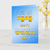 Happy Beer Day 44. Karte (Gelbe Blume)