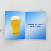 Happy Beer Day 85. Geburtstagkarte Karte (Innenseite)