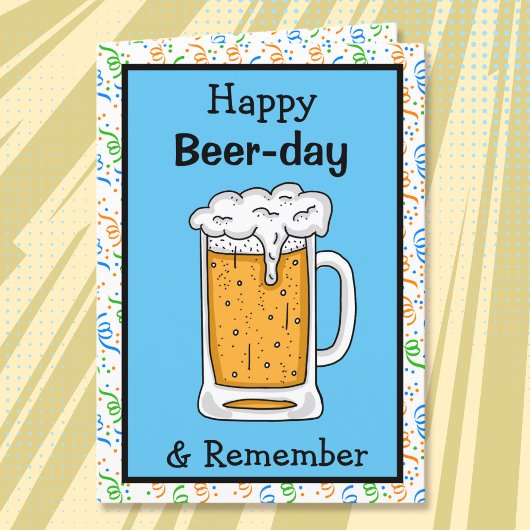 Happy Beer Day Birthday Card Karte