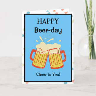 Happy Beer Day Niedliche Geburtstag Card Karte