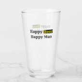 Happy Beer Happy Man Glas (Rückseite)
