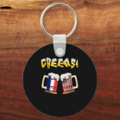 Happy Beer Lovers Day Cool Papa Mom Needs A Beer Schlüsselanhänger (Vorderseite)