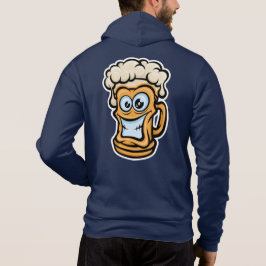 Happy Beer Tasse, Funny Illustration Hoodie