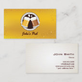 Happy Beer Time Pub Business Card Visitenkarte (Vorne/Hinten)