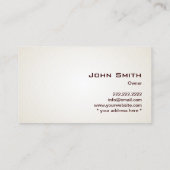 Happy Beer Time Pub Business Card Visitenkarte (Rückseite)