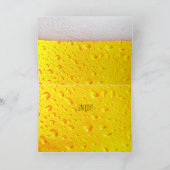 Happy Beerthday Personalisiertes Alter oder Name Karte (Innenseite)