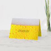 Happy Beerthday Personalisiertes Alter oder Name Karte (Vorderseite)