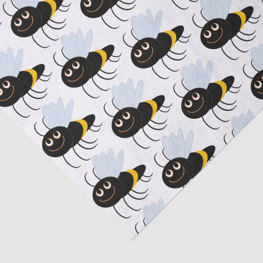 Happy Bees Tissue Paper Seidenpapier (Ausschnitt)