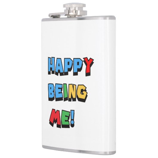 Happy Being Me Flask Flachmann (Links)