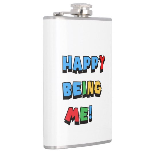 Happy Being Me Flask Flachmann (Rechts)