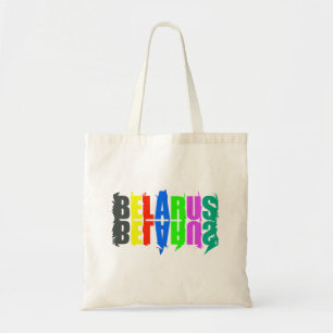 Happy Belarus - farbenfrohe Briefe Tragetasche