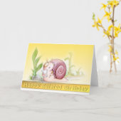 Happy Belated Birthday Card Karte (Gelbe Blume)