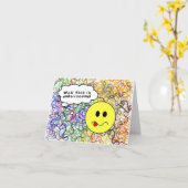 Happy Belated Birthday Had a Brain Furz & Forgot Karte (Gelbe Blume)