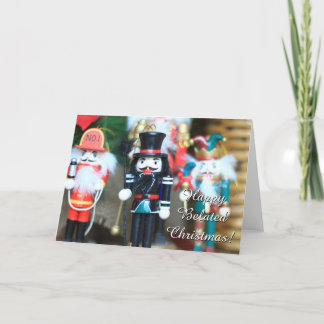 Happy Belated Christmas Nutcrackers Card Feiertagskarte