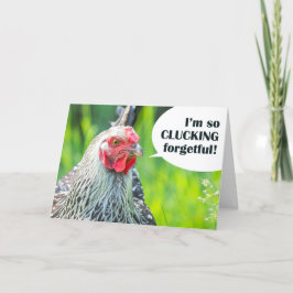 Happy Belated Geburtstag für jedermann Hühnchen-Sp Feiertagskarte