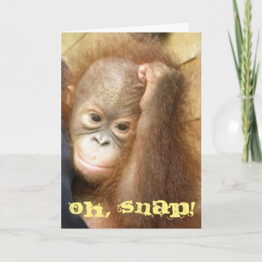 Happy Belated Geburtstag Oh Snap Karte (Vorderseite)