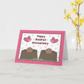 Happy Belated Groundhog Day Anniversary Karte (Gelbe Blume)