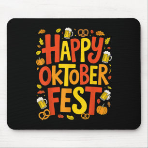 Happy Ber Pretzel Pumpkin Festival Männer _1 Mousepad