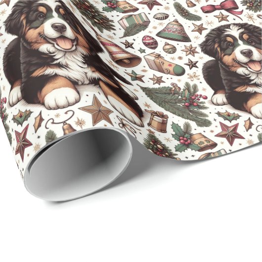 Happy Berner Holidays Geschenkpapier (Rolleneckpunkt)