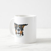 Happy Bernese Mountain Dog Kaffeetasse (Vorderseite Links)