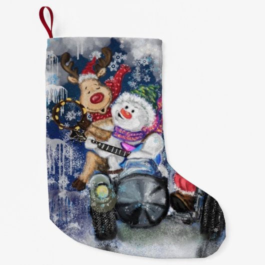 Happy Best Friends Funny Christmas Strumpf Kleiner Weihnachtsstrumpf (Vorderseite)