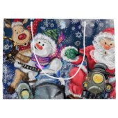 Happy Best Friends Weihnachtsgeschenktasche Große Geschenktüte (Rückseite)