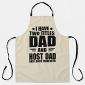 Happy besten Väter Tag Geschenke Ideen guten Host Schürze (Vorderseite)