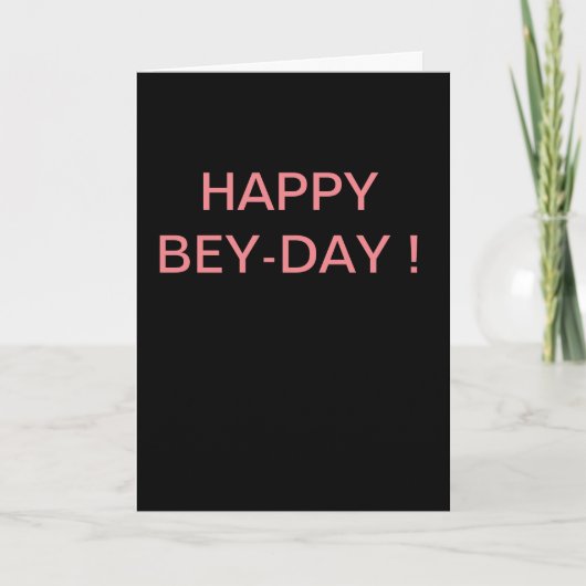 Happy Bey Day Karte (Vorderseite)