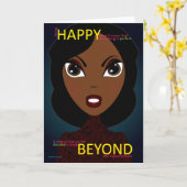 Happy Beyond Greeting Card Karte (Gelbe Blume)