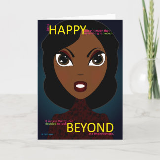 Happy Beyond Greeting Card Karte