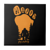 Happy Big Foot Halloween Fliese (Vorderseite)