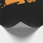 Happy Big Foot Halloween Geschenkpapier (Ecke)