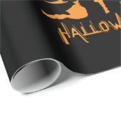 Happy Big Foot Halloween Geschenkpapier (Rolleneckpunkt)